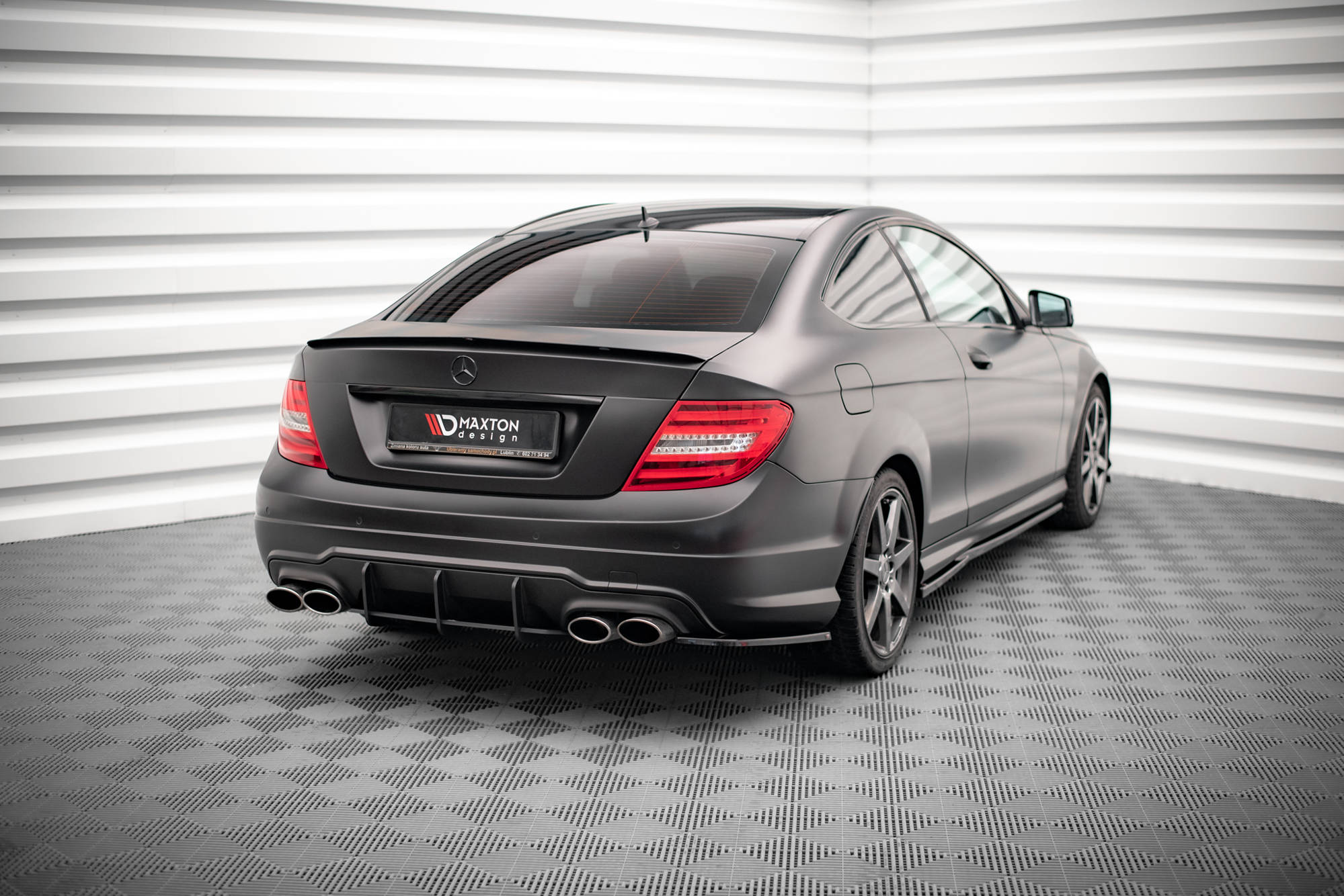 Rear Side Splitters Mercedes-Benz C Coupe / Sedan / Estate AMG-Line C204 / W204 Facelift / S204 Facelift - 2