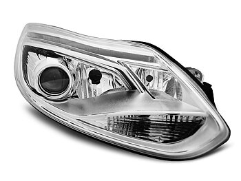 HEADLIGHTS FORD FOCUS MK3 11-10.14 TUBE LIGHTS CHROME