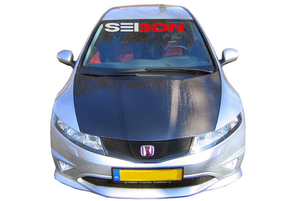 HONDA CIVIC 3D 06-09 FN (+TYPE-R) SEIBON OEM CARBON HOOD