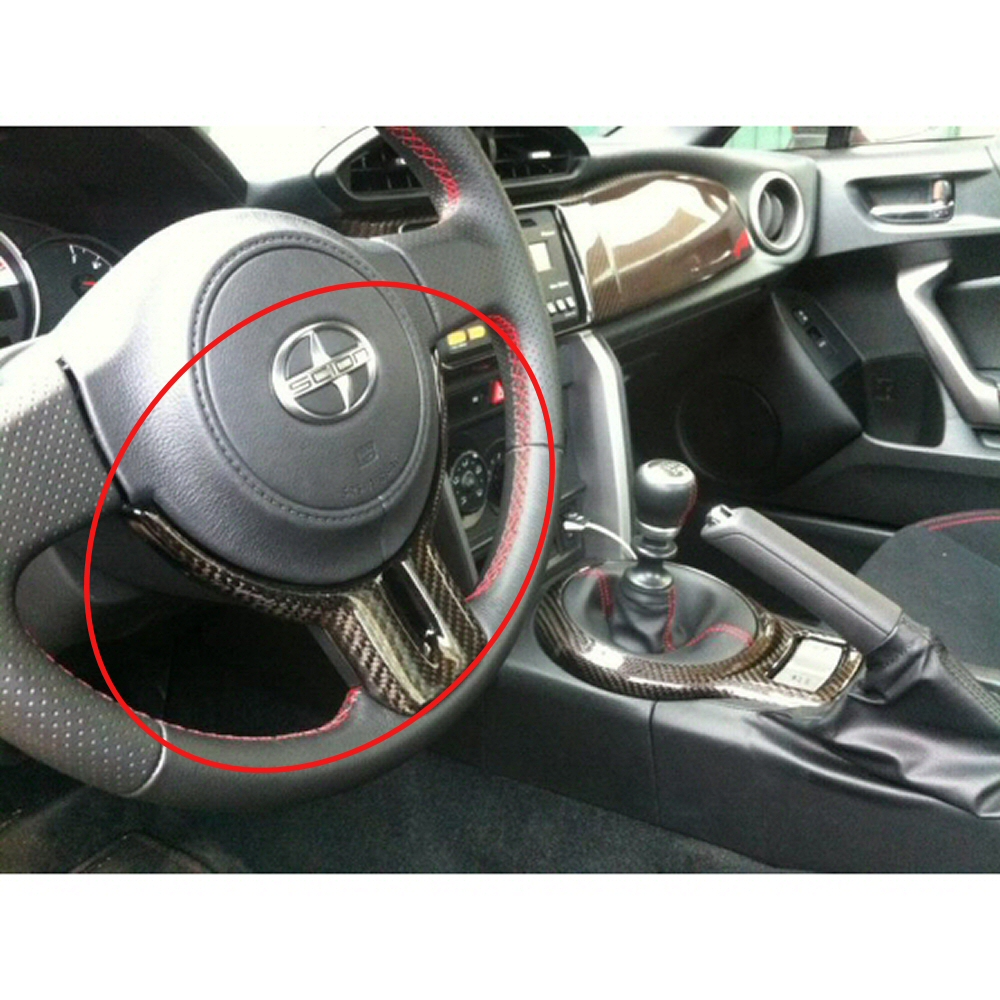TOYOTA GT86 12+ CARBONTRENZ CARBON STEERING WHEEL TRIM COVER