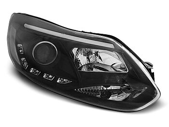 HEADLIGHTS FORD FOCUS MK3 11- 10.14  TUBE LIGHTS BLACK