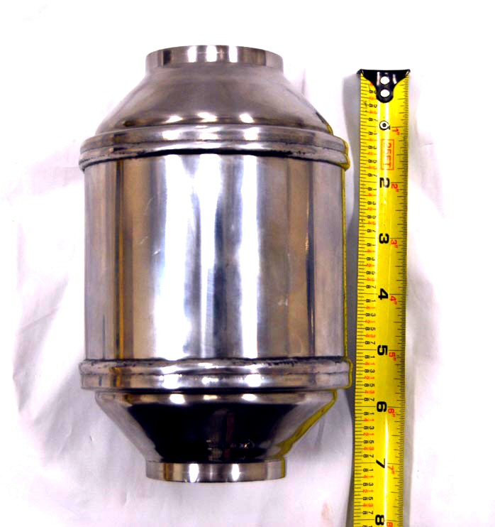 UNIVERSAL 2.25 INCH STAINLESS HIGH FLOW RACE CATALYST [MR] - 3