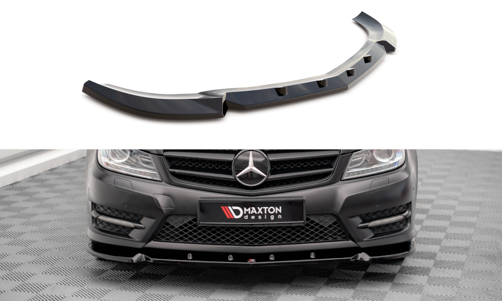 Front Splitter V.1 Mercedes-Benz C Coupe / Sedan / Estate AMG-Line C204 / W204 Facelift / S204 Facelift