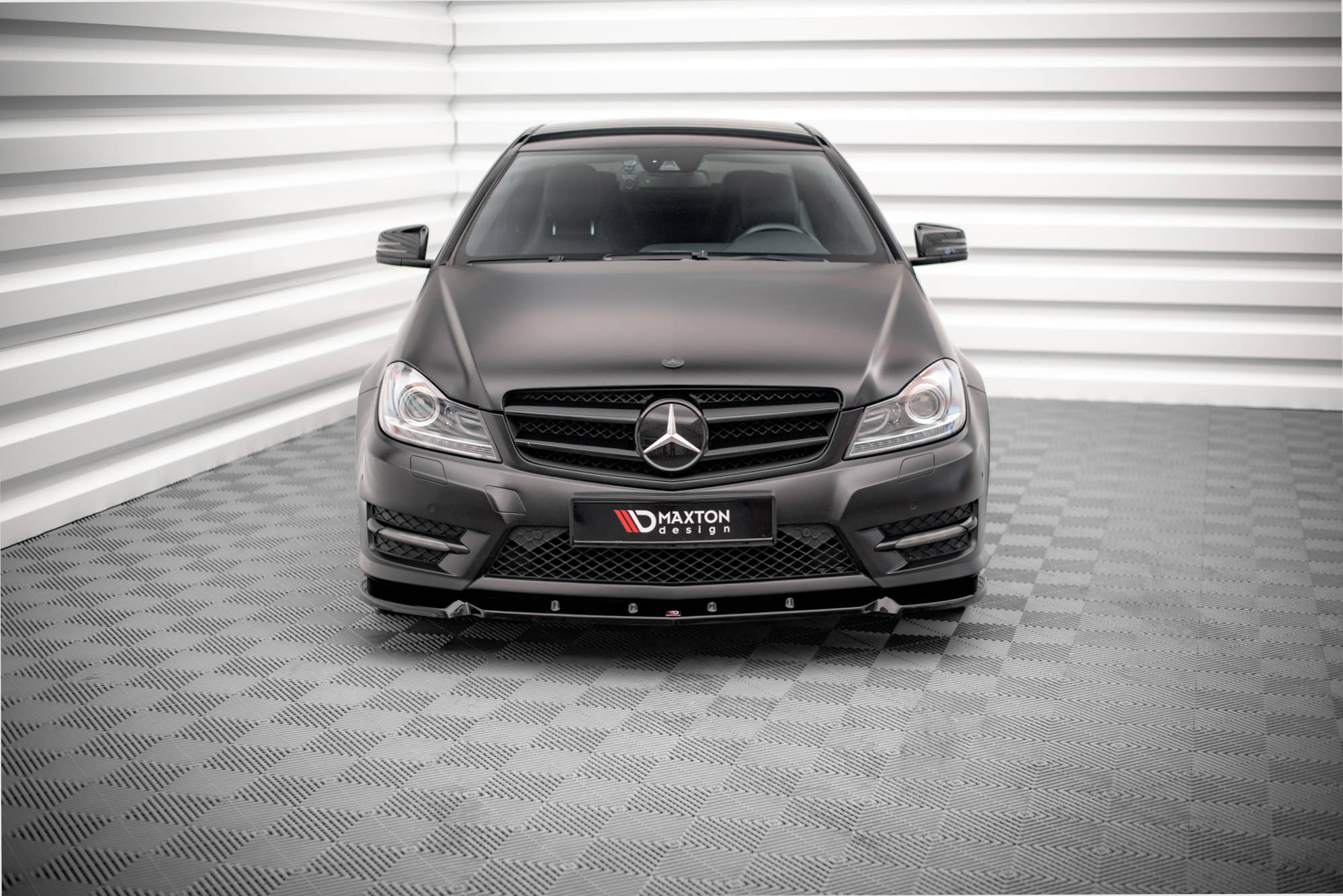 Front Splitter V.1 Mercedes-Benz C Coupe / Sedan / Estate AMG-Line C204 / W204 Facelift / S204 Facelift - 2