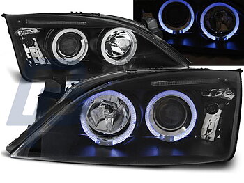 HEADLIGHTS FORD MONDEO 09.00-05.07 ANGEL EYES BLACK