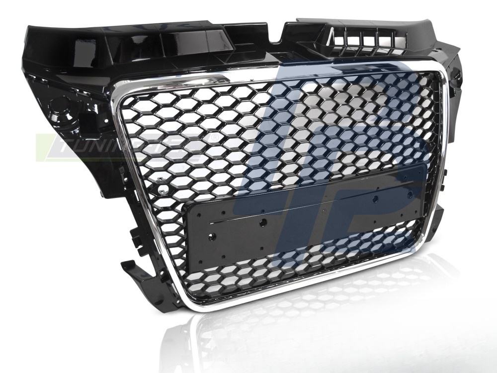 Grille Sport Black/Chrome PDC for Audi A3 8P 2008–2012 - 4