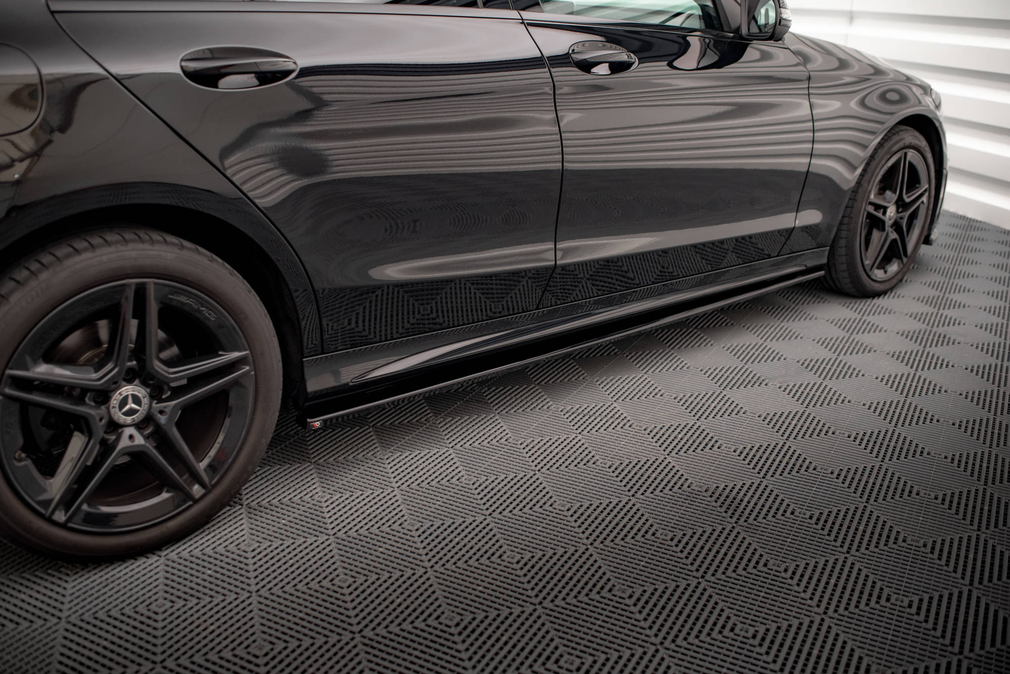 Side Skirts Diffusers Mercedes C43 / C AMG Line Sedan W205 Facelift - 2
