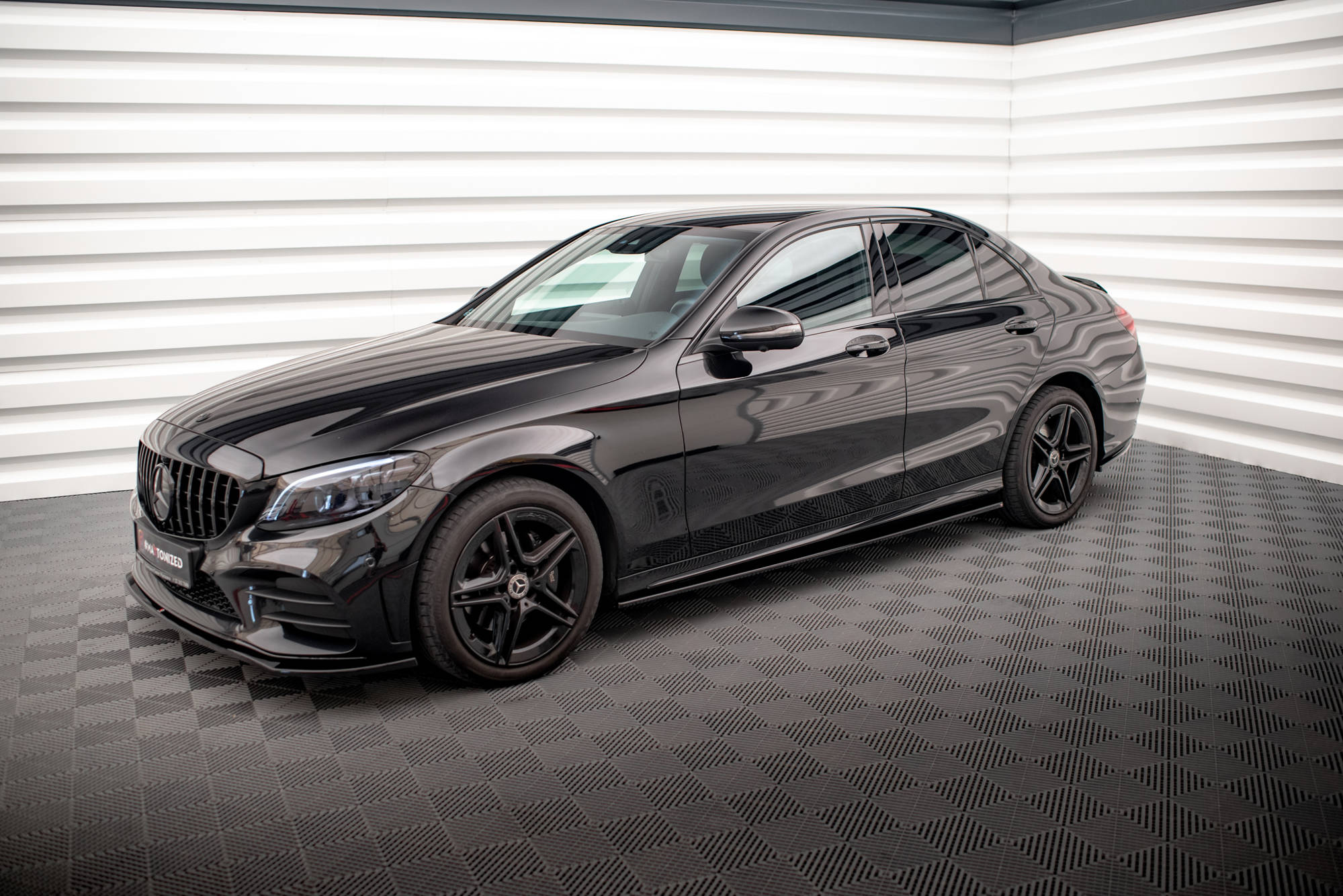 Side Skirts Diffusers Mercedes C43 / C AMG Line Sedan W205 Facelift - 3