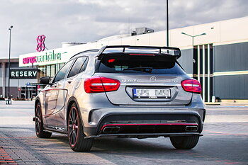 Rear Splitter (Vertical Bars) Mercedes-benz GLA 45 AMG SUV (X156) Pre-facelift (2014-2017)