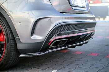 Rear Splitter (Vertical Bars) Mercedes-benz GLA 45 AMG SUV (X156) Pre-facelift (2014-2017)