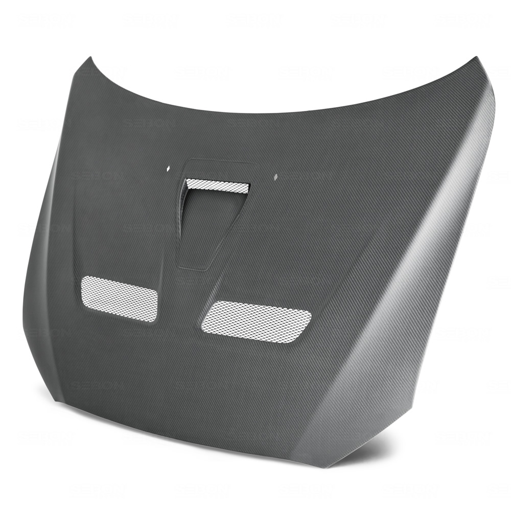 MITSUBISHI LANCER EVO X 08-14 SEIBON OEM V2 DRY CARBON HOOD