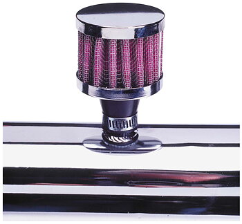 SIX PERFORMANCE UNIVERSAL BREATHER FILTER 9MM POLISHED