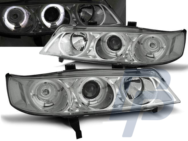 HEADLIGHTS HONDA ACCORD 94-97 ANGEL EYES CHROME (USA) - 2