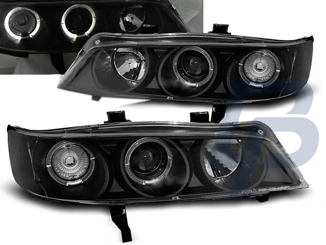 HEADLIGHTS HONDA ACCORD 94-97 ANGEL EYES BLACK (USA) - 2