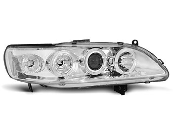 HEADLIGHTS HONDA ACCORD 98-02 ANGEL EYES CHROME (USA)