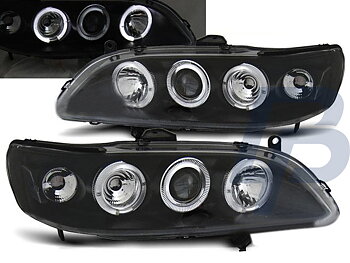 HEADLIGHTS HONDA ACCORD 98-02 ANGEL EYES BLACK (USA)