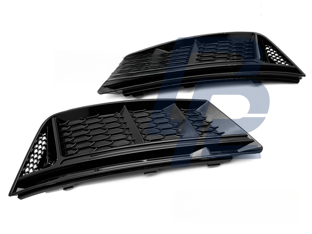 Fog Light Cover Gloss Black for Audi A4 B9 2015–2019 - 2