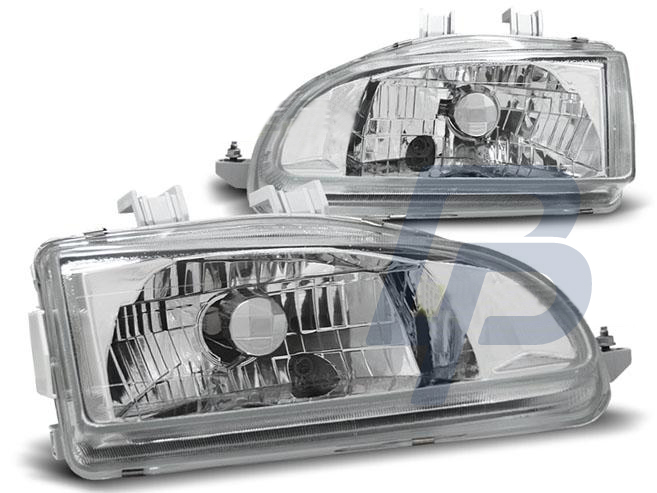 HEADLIGHTS HONDA CIVIC 09.91-08.95 2D/3D CHROME - 2