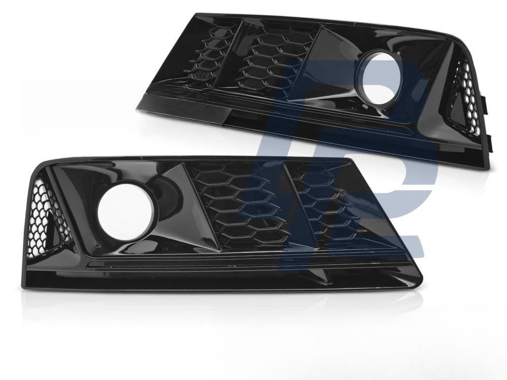 Fog Light Cover Gloss Black for Audi A4 B9 2015–2019 - 4