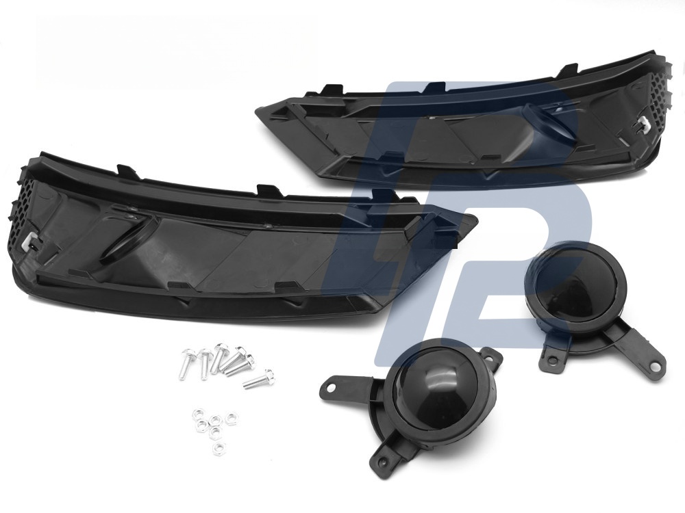 Fog Light Cover Gloss Black for Audi A4 B9 2015–2019 - 3