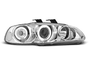 STRÅLKASTARE HONDA CIVIC 09.91-08.95 2D/3D ANGEL EYES KROMADE