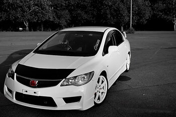 HONDA CIVIC 4D/HYBRID 05+ TYPE R LOOK PU FRONT BUMPER [SIX]