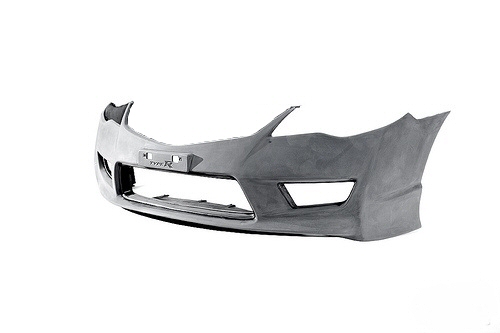 HONDA CIVIC 4D/HYBRID 05+ TYPE R LOOK PU FRONT BUMPER [SIX] - 3