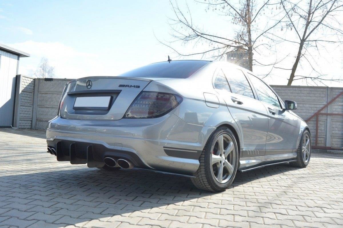 Rear Diffuser V.1 Mercedes C W204 Amg-line (Facelift) - 3