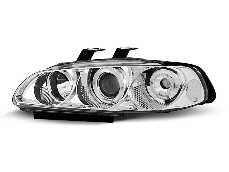 HEADLIGHTS HONDA CIVIC 09.91-08.95 4D ANGEL EYES CHROME
