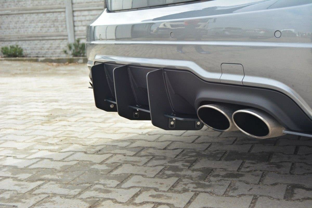 Rear Diffuser & Rear Side Splitters Mercedes-Benz C Sedan / Estate AMG-Line W204 / S204 - 2