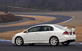 HONDA CIVIC 4D/HYBRID 05+ TYPE R LOOK PU SIDESKIRTS [SIX]