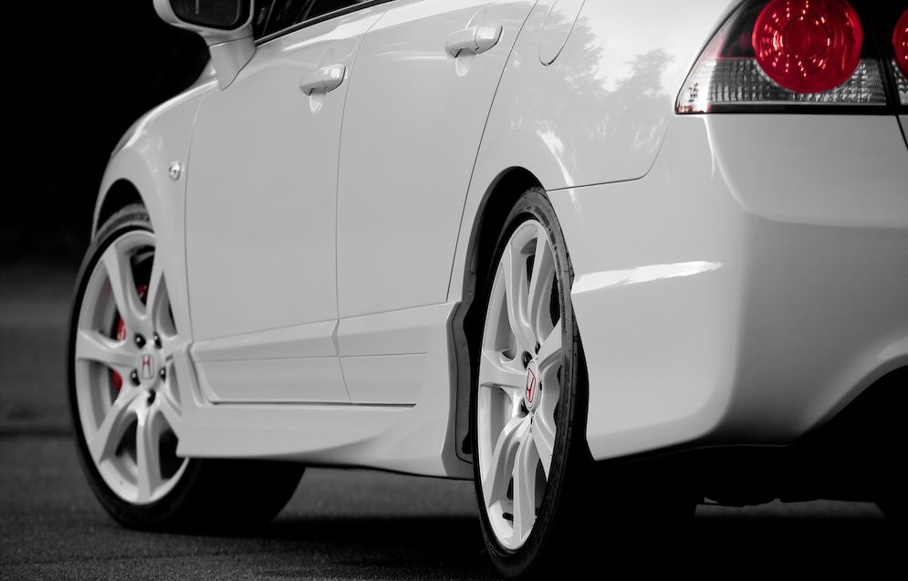 HONDA CIVIC 4D/HYBRID 05+ TYPE R LOOK PU SIDESKIRTS [SIX]