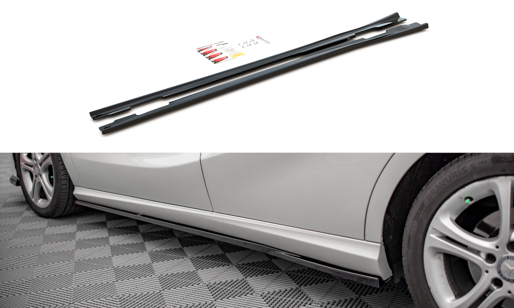 Side Skirts Diffusers V.2 Mercedes A W176 (2012-2015)