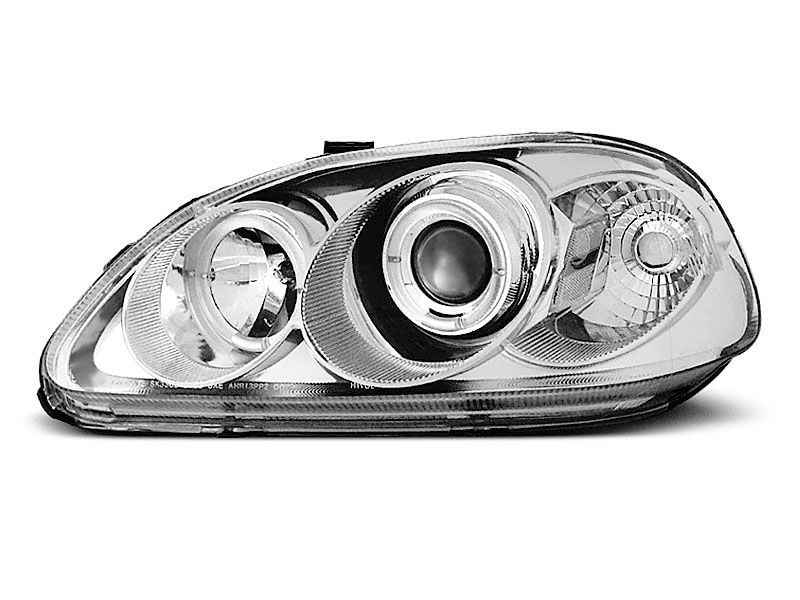 HEADLIGHTS HONDA CIVIC 09.95-02.99 ANGEL EYES CHROME