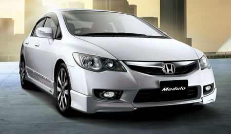 HONDA CIVIC 4D/HYBRID 09+ MODULO ABS FRONT BUMPER ADDONS