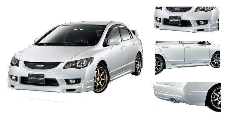 HONDA CIVIC 4D/HYBRID 09+ MUGEN LOOK ABS BODYKIT [SIX]