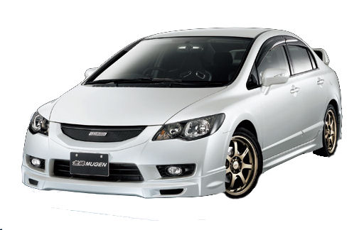 HONDA CIVIC 4D/HYBRID 09+ MUGEN LOOK ABS FRONT LIP [SIX]