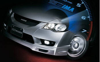 HONDA CIVIC 4D/HYBRID 09+ MUGEN LOOK ABS FRONT LIP [SIX]