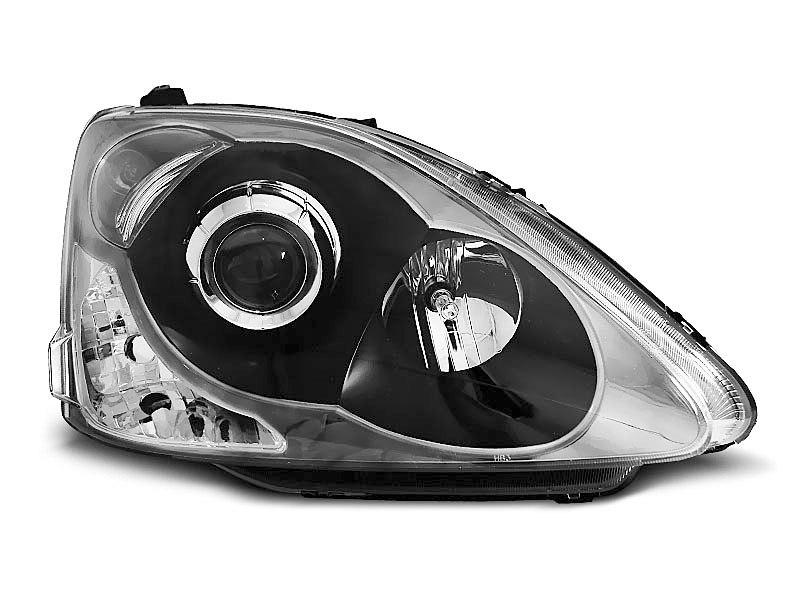 HEADLIGHTS HONDA CIVIC 04-06 HATCHBACK BLACK
