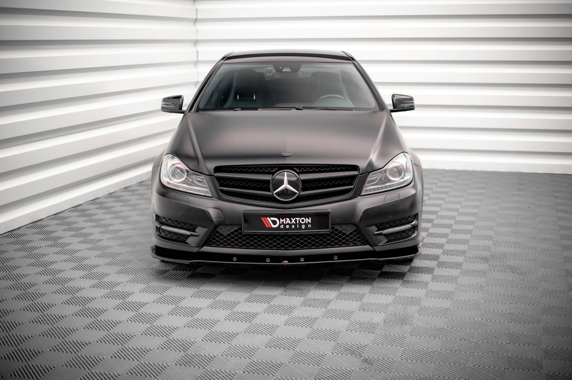 Front Splitter V.2 Mercedes-Benz C Coupe / Sedan / Estate AMG-Line C204 / W204 Facelift / S204 Facelift - 2