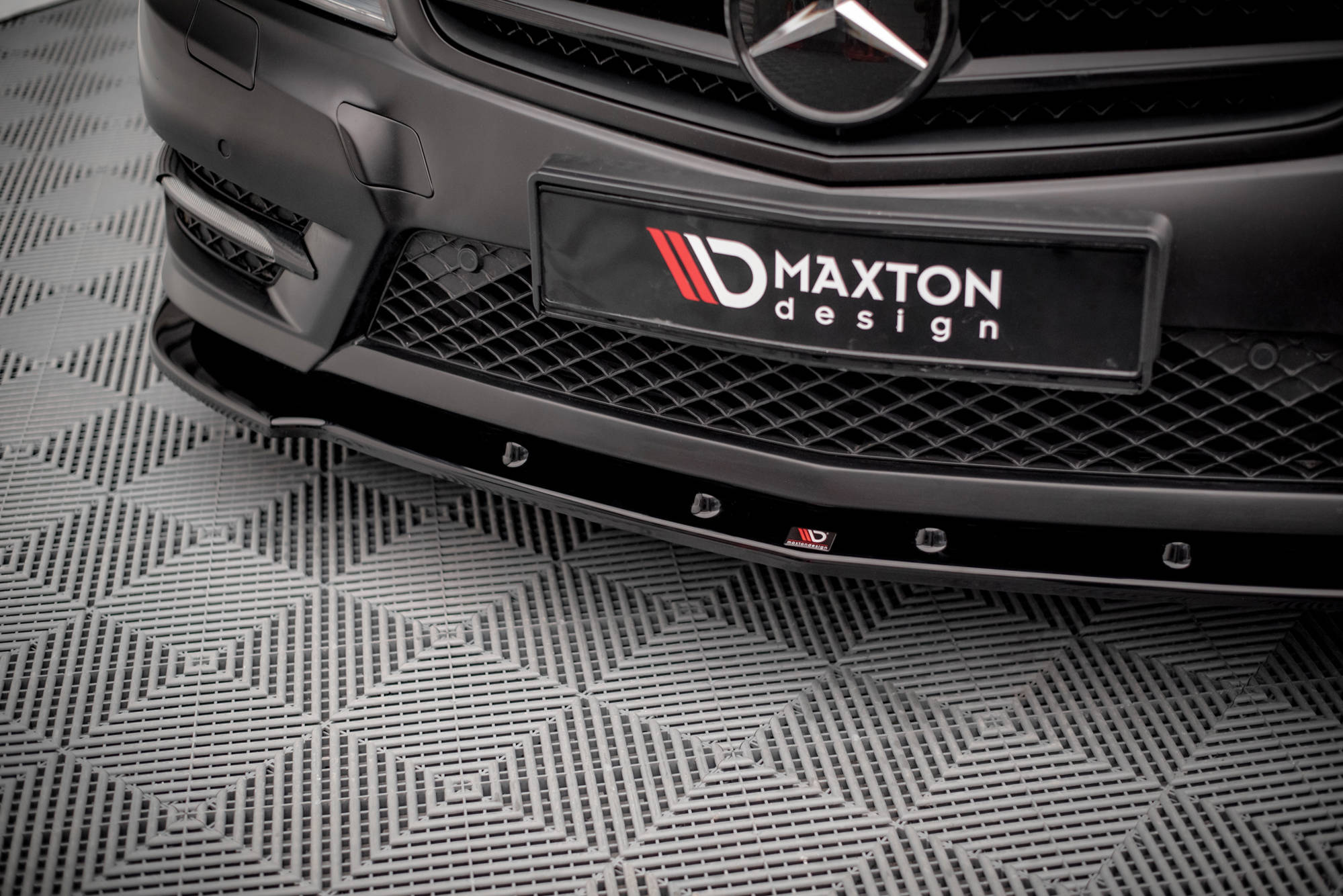 Front Splitter V.2 Mercedes-Benz C Coupe / Sedan / Estate AMG-Line C204 / W204 Facelift / S204 Facelift - 3