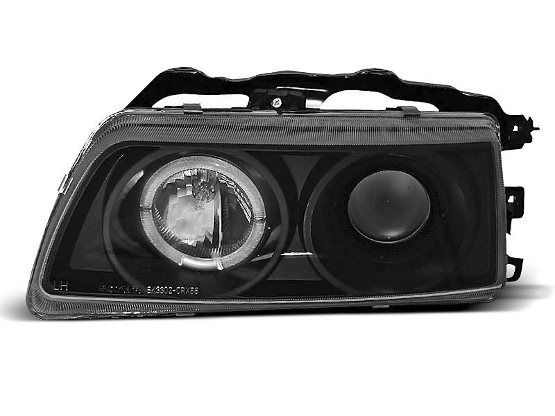 HEADLIGHTS HONDA CRX 09.87-89 ANGEL EYES BLACK