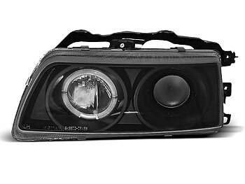 HEADLIGHTS HONDA CRX 09.87-89 ANGEL EYES BLACK