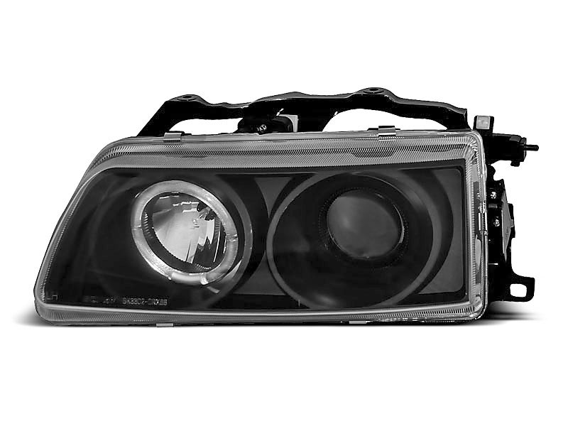 HEADLIGHTS HONDA CRX 90-02.92 ANGEL EYES BLACK
