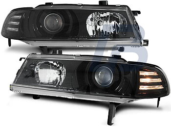 HEADLIGHTS HONDA PRELUDE 02.92-01.97 ANGEL EYES BLACK