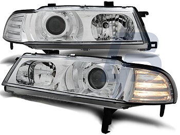 HEADLIGHTS HONDA PRELUDE 02.92-01.97 ANGEL EYES CHROME