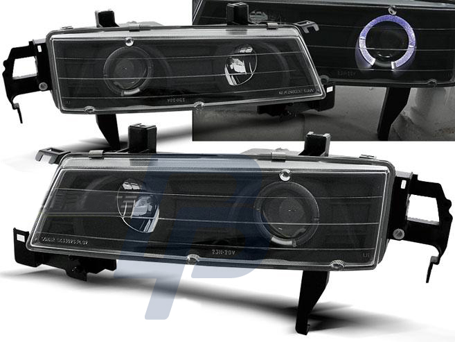 HEADLIGHTS HONDA PRELUDE 02.92-01.97 ANGEL EYES BLACK - 2