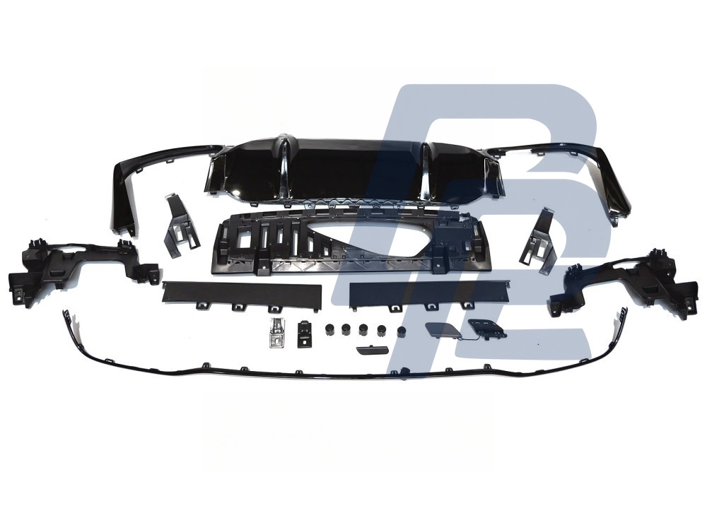 Sport Rear Bumper with PDC Black for Mercedes W213 4D 2020–2023 - 5