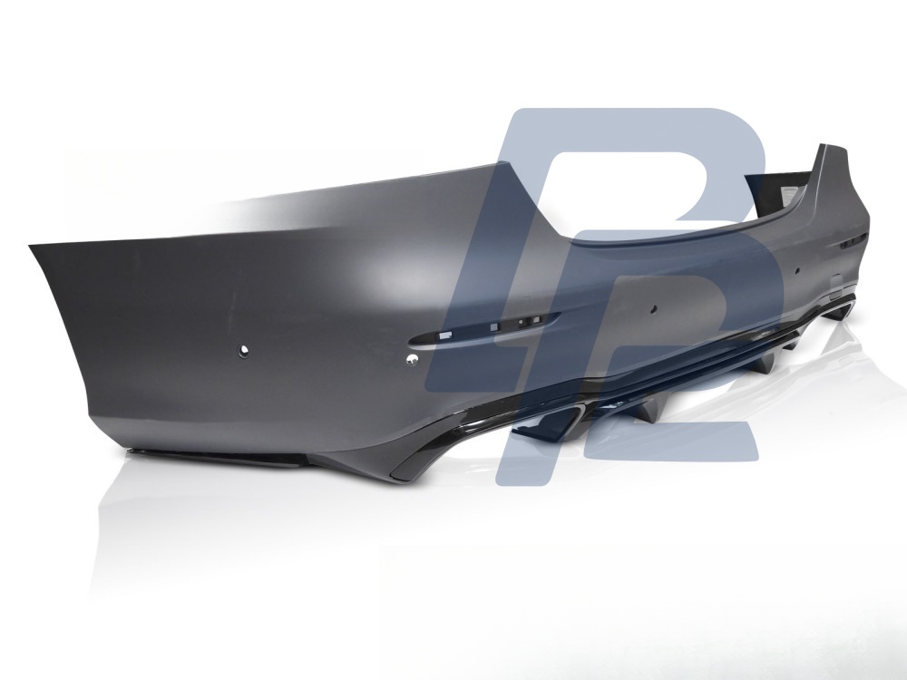 Sport Rear Bumper with PDC Black for Mercedes W213 4D 2020–2023 - 2