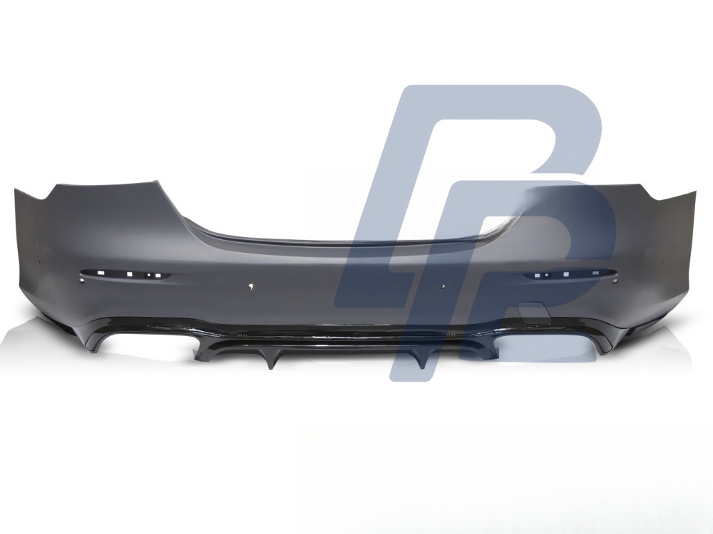 Sport Rear Bumper with PDC Black for Mercedes W213 4D 2020–2023 - 3